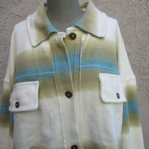 NWT FREE PEOPLE ~ WEST COAST RUBY JACKET ~ L ~ IVORY COMBO ~ - Picture 4 of 12